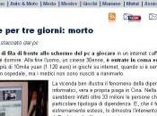 Gioca online giorni: morto