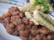 Aguglie fritte fagioli vino rosso.