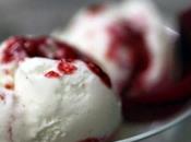 Gelato rose lamponi.