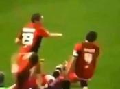 (VIDEO)The team-mate knock-out celebration!