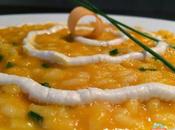 Risotto alle carote caprino olio allo zenzero