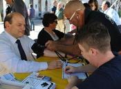 Sassari sindaco Nicola Sanna alla giornata informativa contro l’ictus celebrale