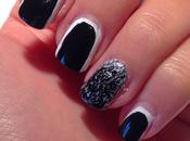 Nail-art: French Reverse Black&amp;White