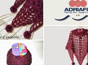 Scialle crochet "PonPon" filato Unico Adriafil spiegazioni/ Crochet shawl with yarn Adriafil, free pattern