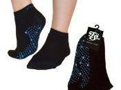 Pilates, Yoga, Arti marziali, fitness, danza. Anti-slip antiscivolo, prevenzione cadute Socks Grip, (Nero Blu)