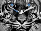 tigre dagli occhi ghiaccio sulla cassa nuovi Braccialini Timepieces