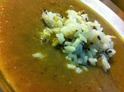 Crema zucca lenticchie riso croccante, pistacchi, zenzero semi misti