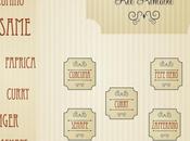 Free printables {Kitchen labels: spices}