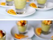 Spiedini Mazzancolle all’Arancia Mousse Broccoli Alici