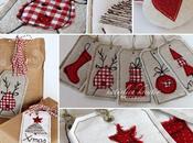 Christmas tags: etichette regali cucite mano