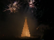 Video. L’albero Natale fatto luminarie alto mondo