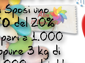 Coupon pari sconto bustine Zucchero, confetti salviette personalizzati