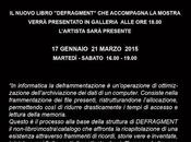 Sabato gennaio 2015 “Defragment”: mostra presentazione nuovo libro Akab