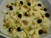 Insalata finocchi, olive nere gherigli noci