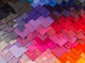 Coloratissimi patterns tridimensionali nelle bellissime opere carta maud vantours