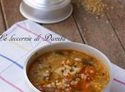 Zuppa vegetale bulgur quinoa rossa