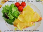 Filetto salmone crosta patate