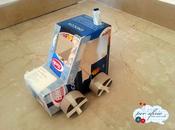 Lavoretti bambini riciclo creativo trattore scatola della pasta e...