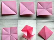 Cuori segnalibro origami