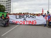 (VIDEO)''Salvemos Sporting'', protesta tifosi dello Sporting Gijón contro società