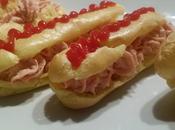 Pasticceria salata Eclair prosciutto