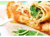 Crespelle farina riso farcite crema broccoli
