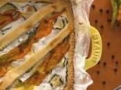 Crostata salata alla ricotta fiori zucca