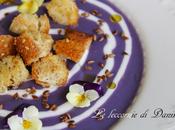 Crema patate viola croccante semi lino