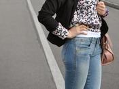 Outfit: jeans, blazer floral sweatshirt