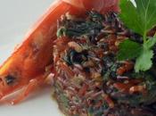 Wild rice spinaci gamberi