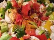 Piadina all’olio oliva bocconcini pollo peperoni alla paprika