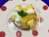 Tartellette frolla ganache cioccolato bianco lime ananas