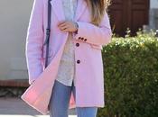 Fluffy pink coat