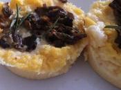 Sformatini polenta funghi gorgonzola