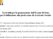 Suggerimenti studio PREPARAZIONE ALL’ESAME STATO ASSISTENTI SOCIALI scheda cura Paolo Ferrario, 2014