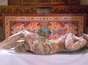 Scultura lignea Cristo Morto esposta Duomo Fidenza