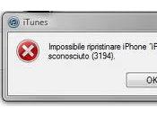 Come risolvere l’errore 3194 iTunes quando aggiorna ripristina iPhone iPad
