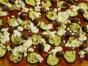 Pizza crusca, zucchine, feta, olive lievito madre