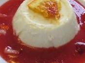 Panna cotta, profumo d’arancia salsa fragole