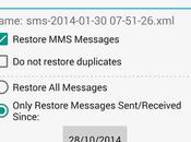 gratuite Backup Ripristino Messaggi dispositivi Android