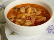 Zuppa trippa pancetta, fagioli Spagna pomodoro