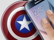 Disponibile ricarica Galaxy forma scudo Captain America