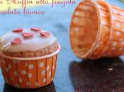 Muffin cioccolato bianco succo fragola