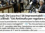 BOOM! Luca ‘impresentabile’ secondo Commissione Antimafia, scontro
