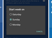 Android nell’orologio settabile anche giorno partire settimana