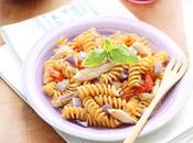 Fusilli integrali pomodorini, melanzane sgombro