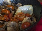 Funghi padella pomodorini cipolla
