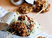 Polpette sorgo, fiocchi avena azuki Sorghum, oats adzuki vegballs