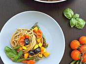 Spaghetti alle verdure croccanti