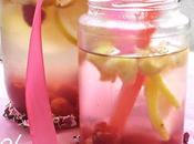 Detox water Lamponi, mela limone